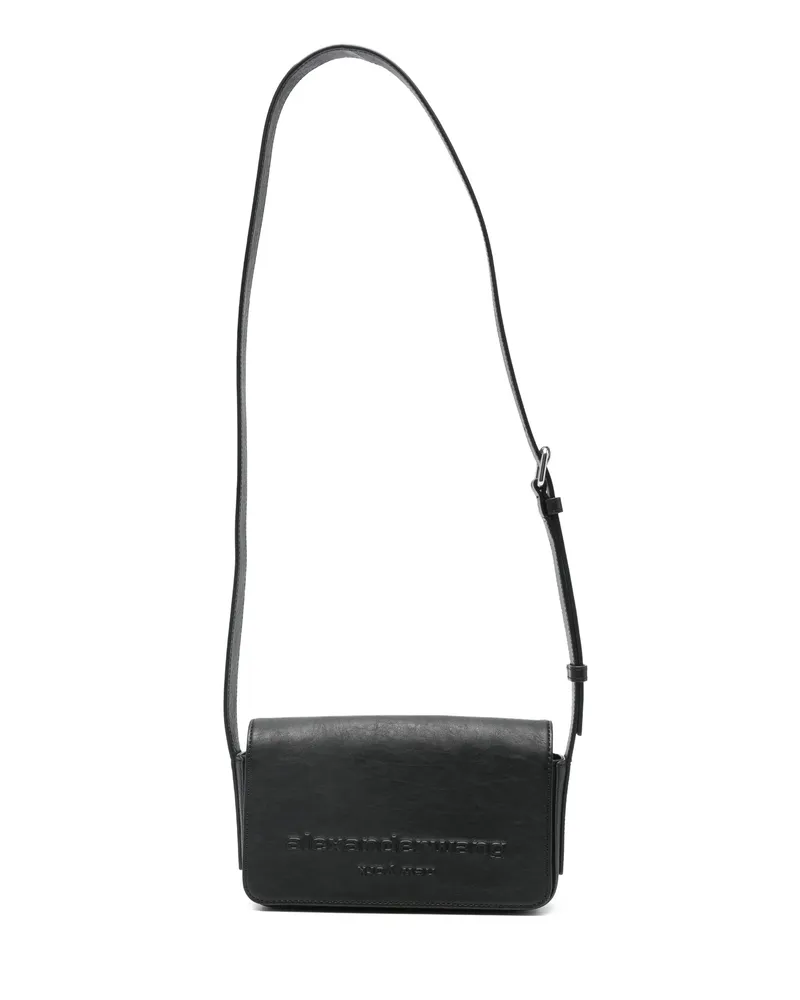 Alexander Wang Embossed-logo Cross Body Bag Black