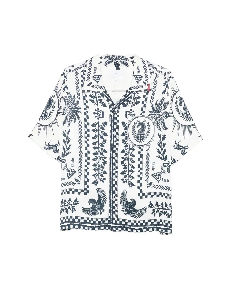 RHUDE Graphic-print Shirt White
