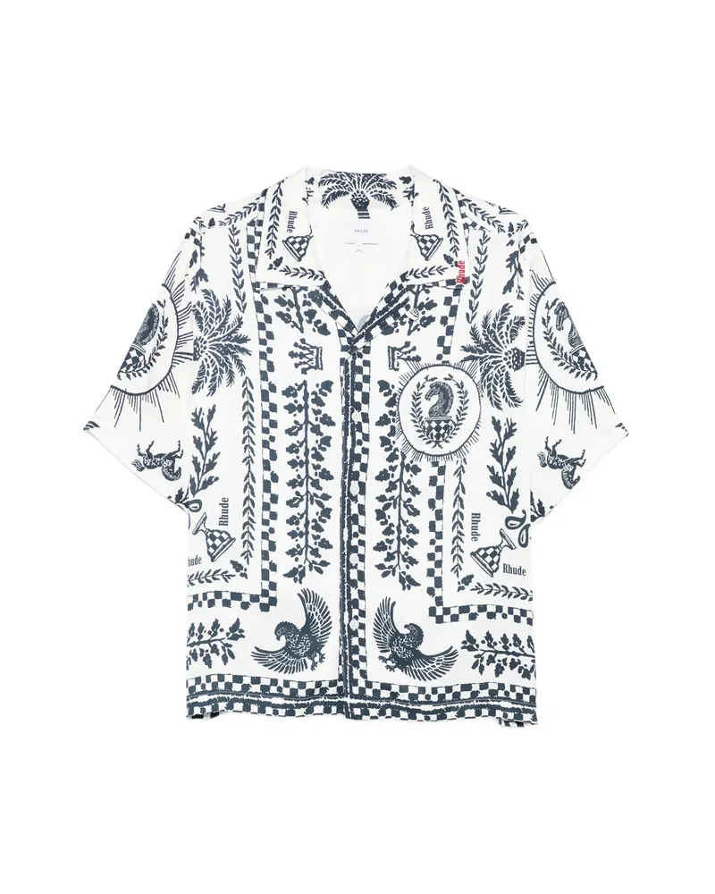 RHUDE Graphic-print Shirt White