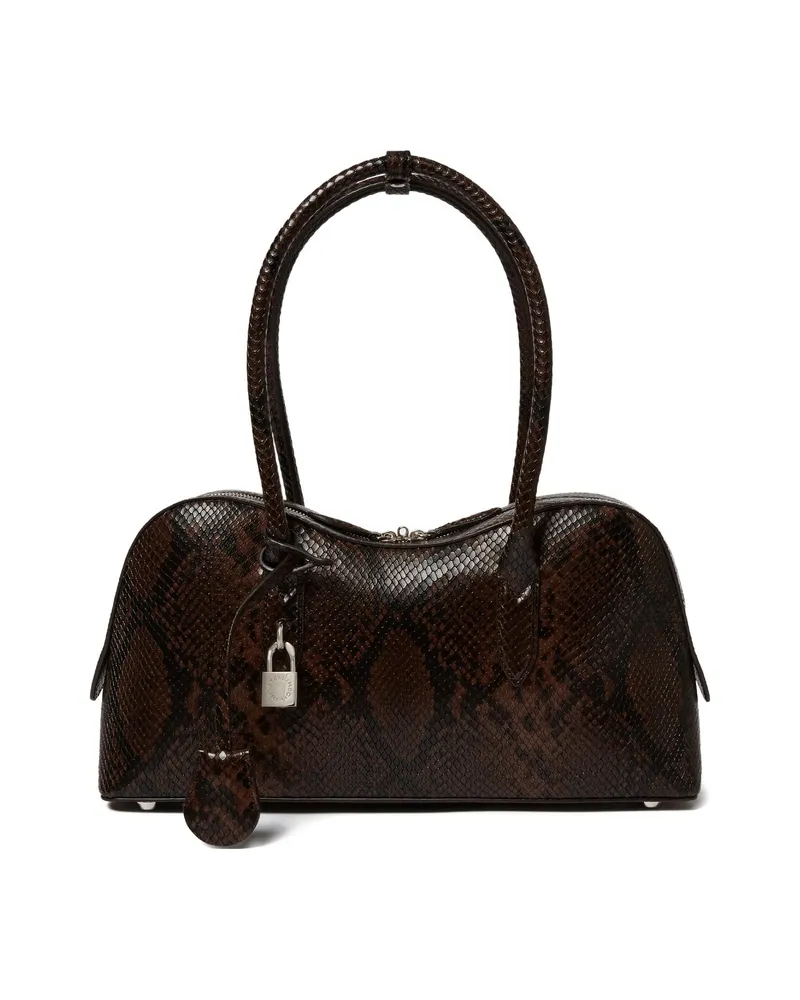 Stella McCartney Medium Ryder Padlock Shoulder Bag Brown
