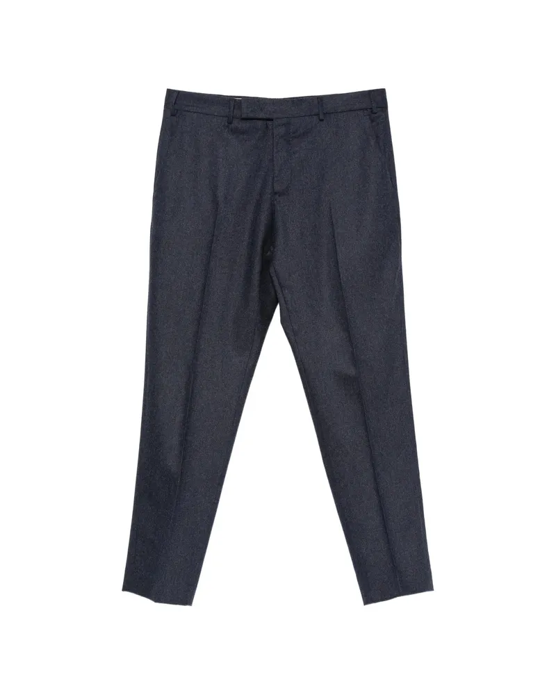 PT TORINO Pressed-crease Tailored Trousers Blue