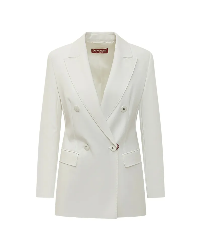 Max Mara Double-breasted Suit White