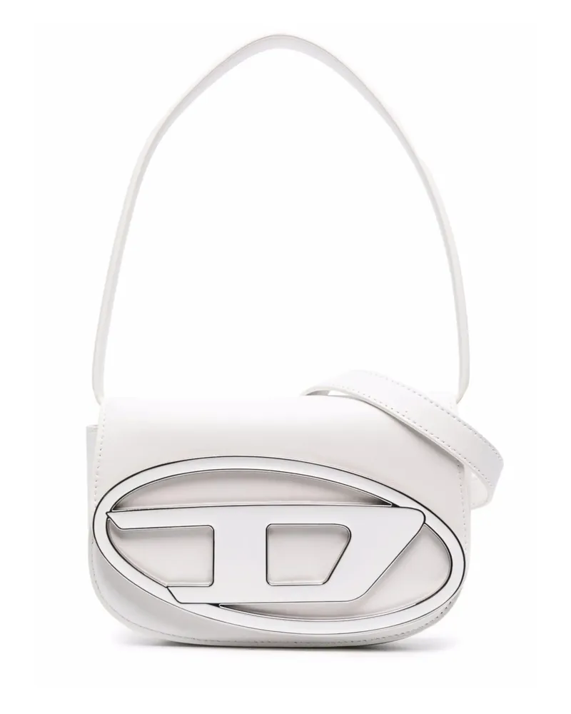 Diesel 1DR Leather Shoulder Bag White