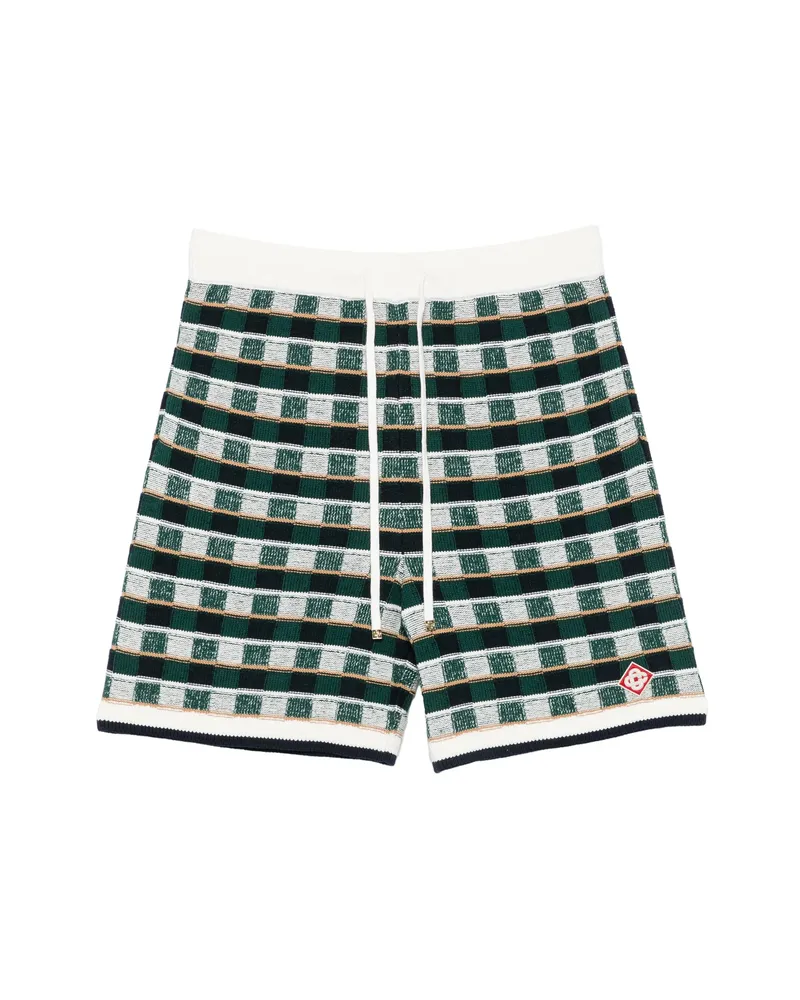Casablanca Paris Check-pattern Shorts Green