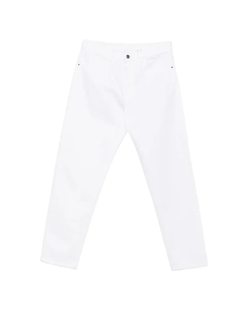 Canali Button-fastening Straight-leg Jeans White