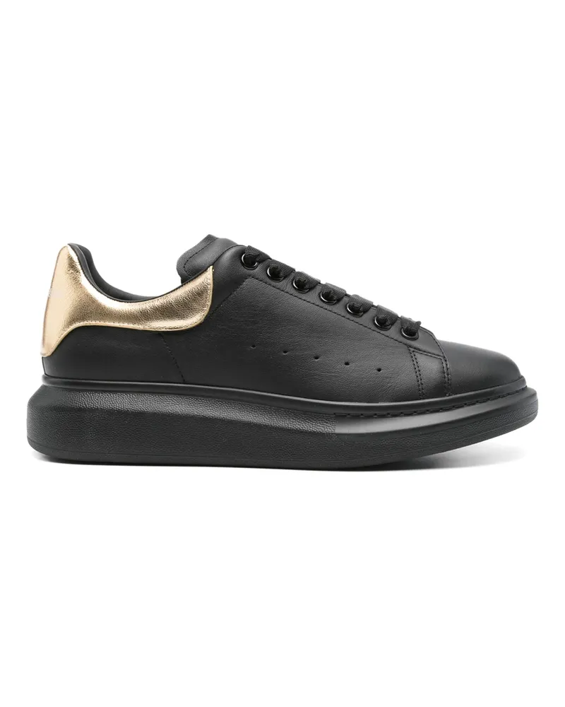 Alexander McQueen Oversized Leather Sneakers Black
