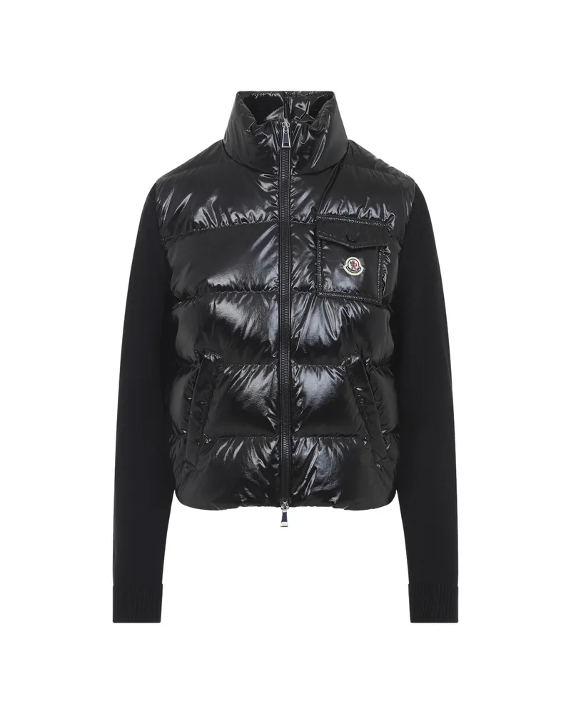 Moncler Logo-patch Puffer Jacket Black