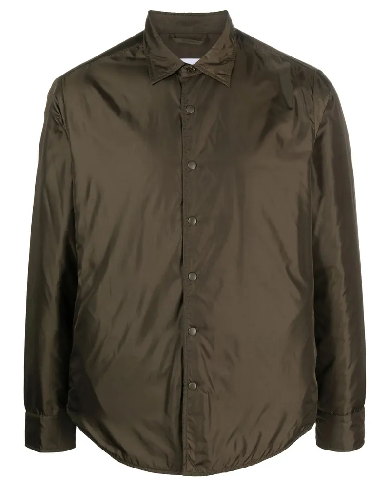 ASPESI Lilo Taffeta Padded Overshirt Green