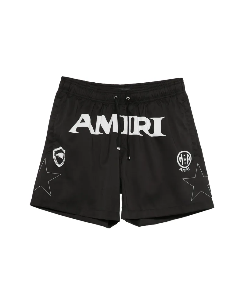 Amiri Logo-print Swim Shorts Black