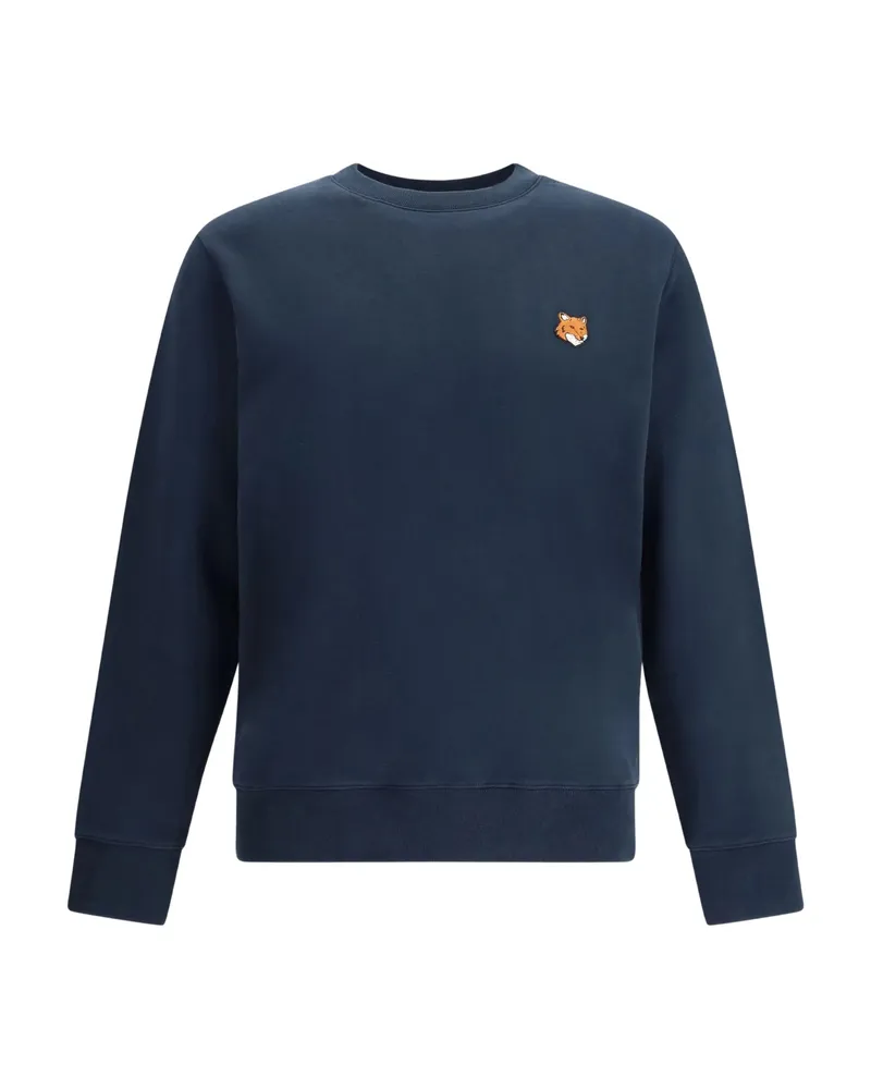 Kitsuné Fox Head Patch Sweatshirt Blue