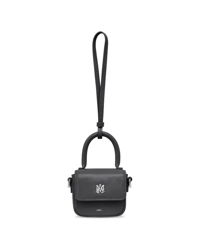 Amiri Logo-plaque Charm Black