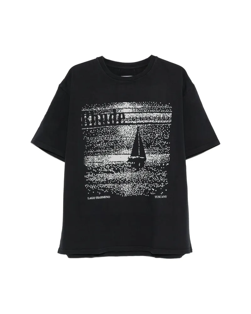 RHUDE Graphic-print T-shirt Black