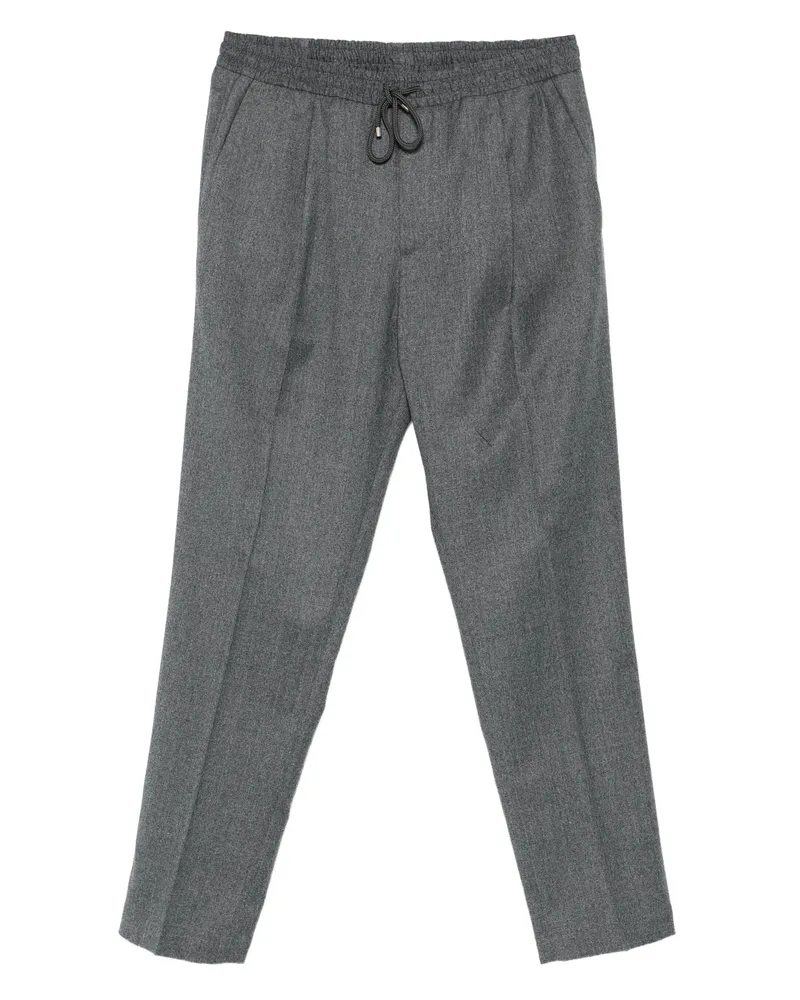 Briglia 1949 Drawstring Wool Trousers Grey