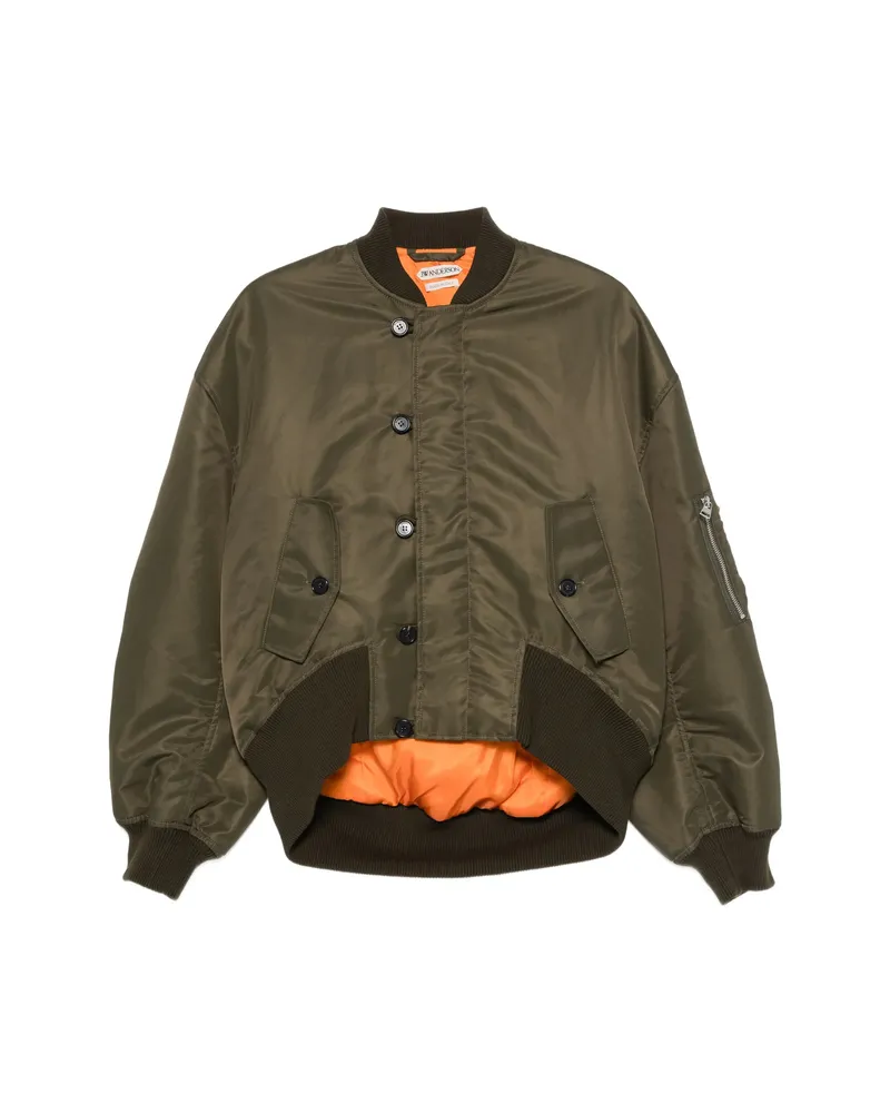 J.W.Anderson Oversized Tipped-hem Bomber Jacket In Military Green Green