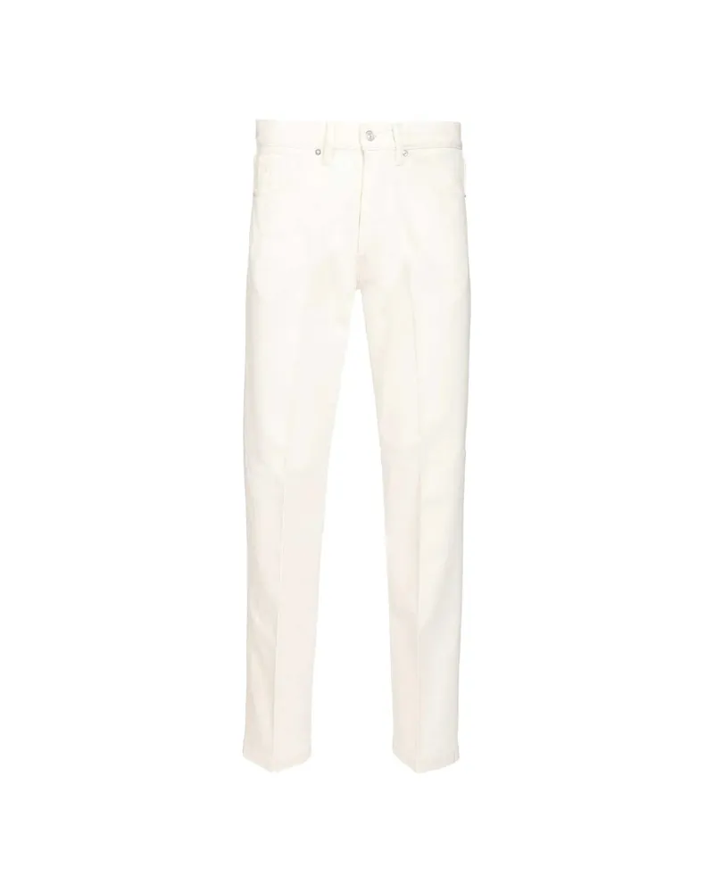 nine:inthe:morning Red Stitching Jeans White