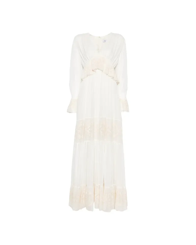 Raquel Diniz Lorelai V-neck Maxi Dress White