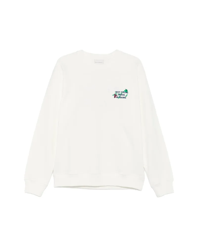Drôle de Monsieur Cotton Sweatshirt White