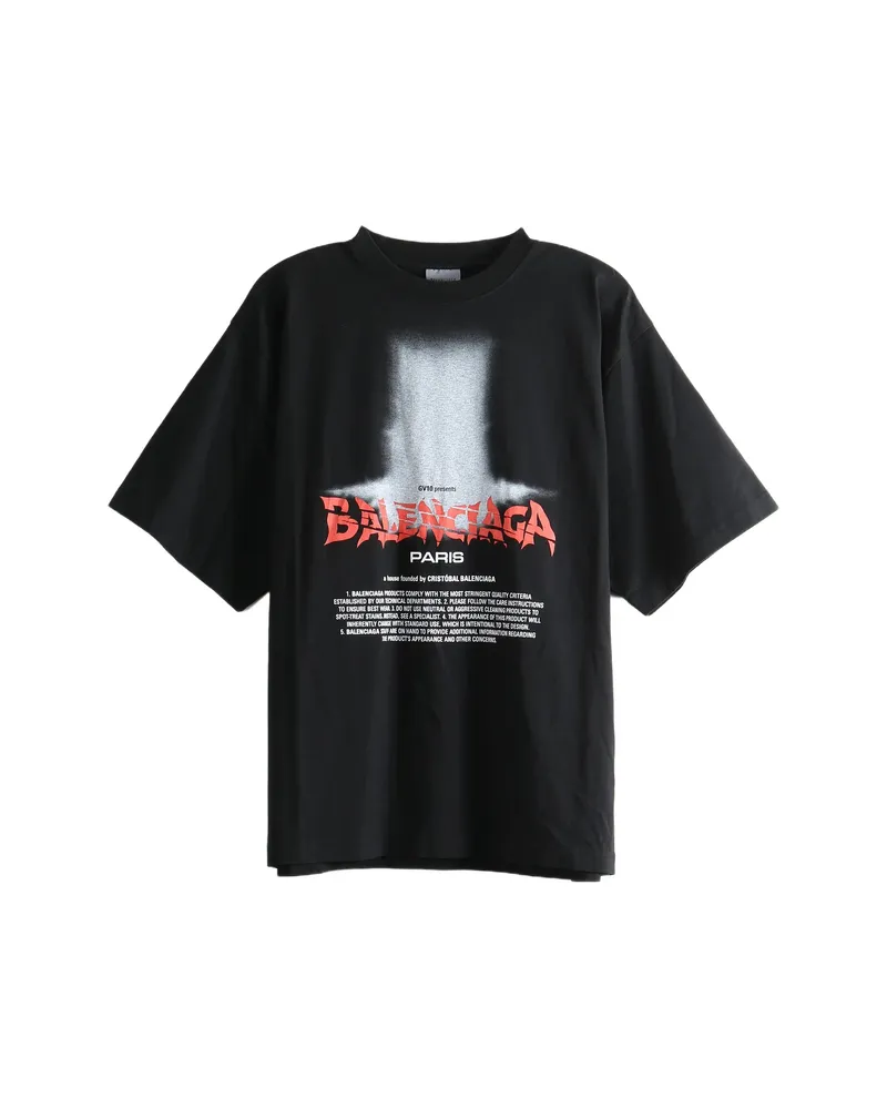 Balenciaga The Door Graphic-print T-shirt Black
