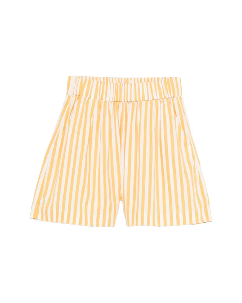 Faithfull The Brand Clemente Striped Shorts Yellow