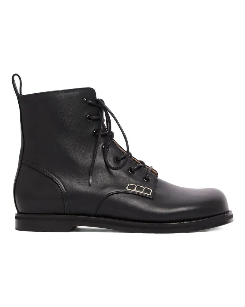 J.W.Anderson Lace-up Leather Boots Black