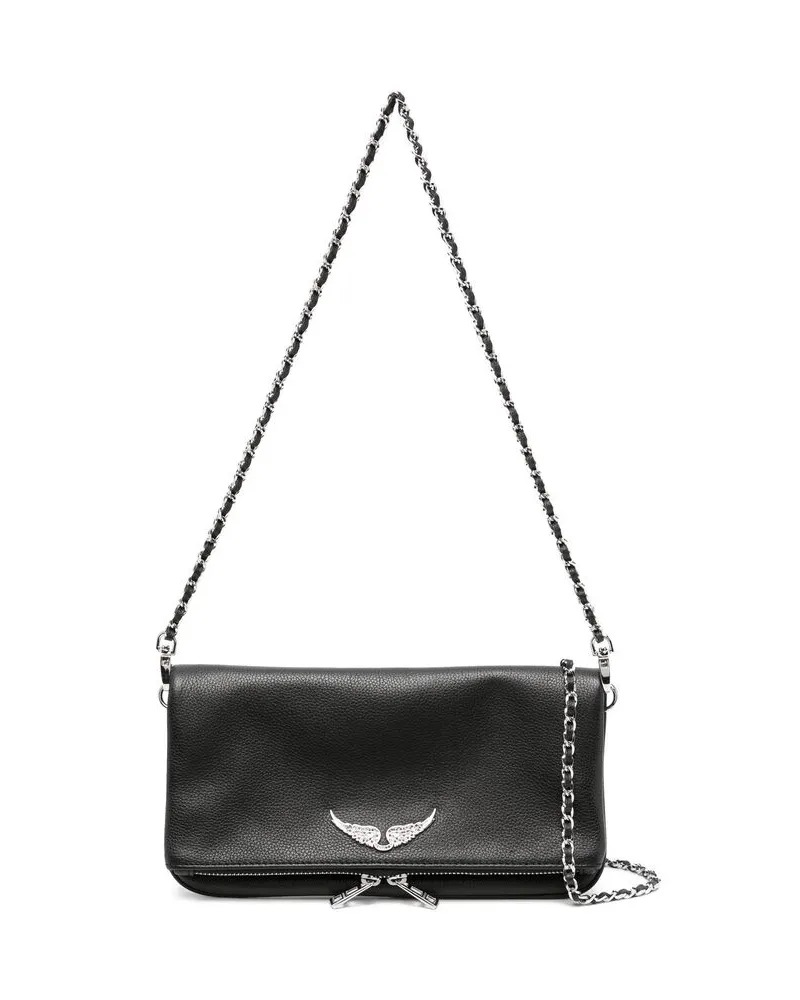 Zadig & Voltaire Rock Leather Shoulder Bag Black