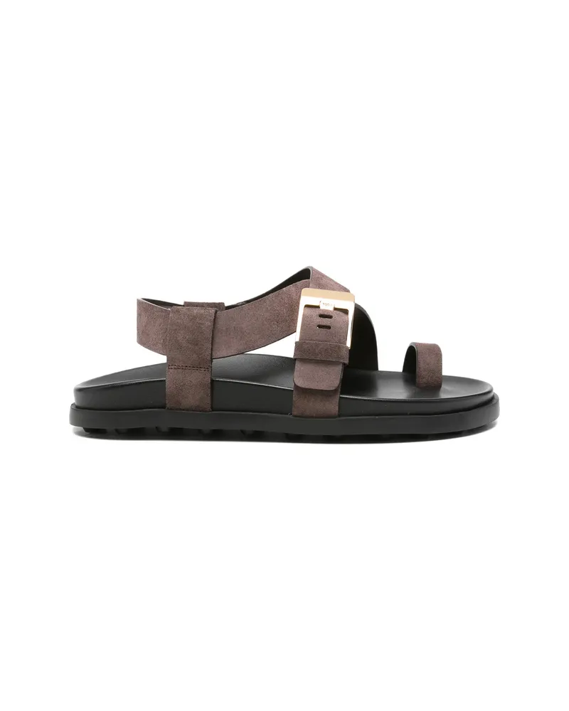 TOD'S Buckle-fastening Toe-strap Sandals Brown