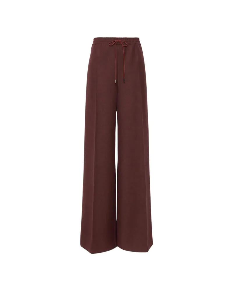 Max Mara Salom Drawstring Trousers Red