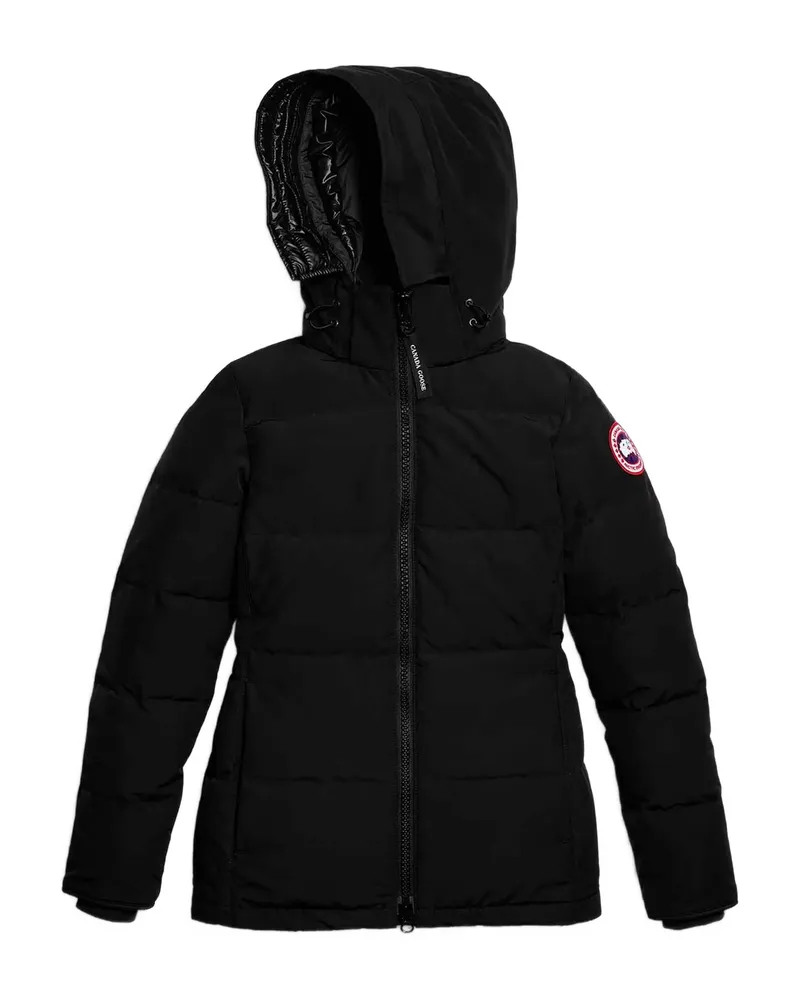 Canada Goose High-collar Hooded Puffer Jacket Black