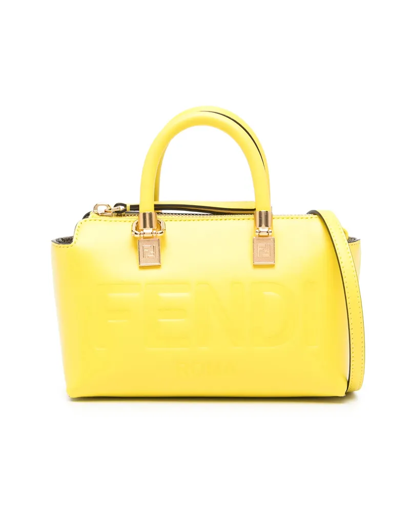 Fendi Mini By The Way Boston Tote Bag Yellow