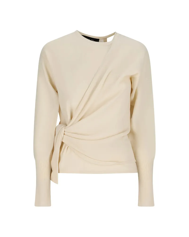 Federica Tosi Wrapped Top Neutrals
