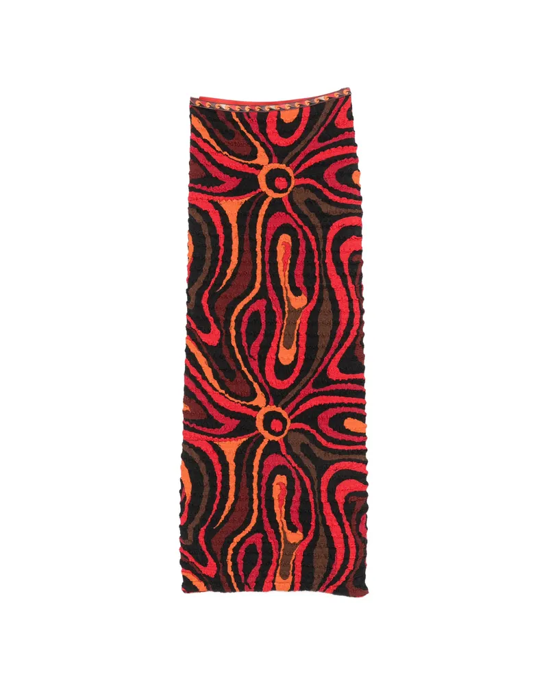 Emilio Pucci Puckered-texture Maxi Skirt Black
