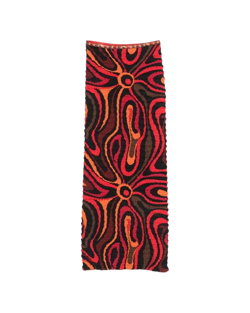 Emilio Pucci Puckered-texture Maxi Skirt Black
