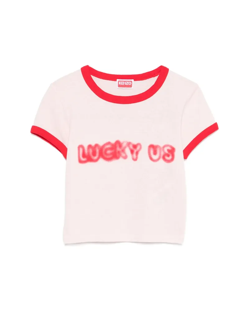 Kenzo Print-detail T-shirt Pink