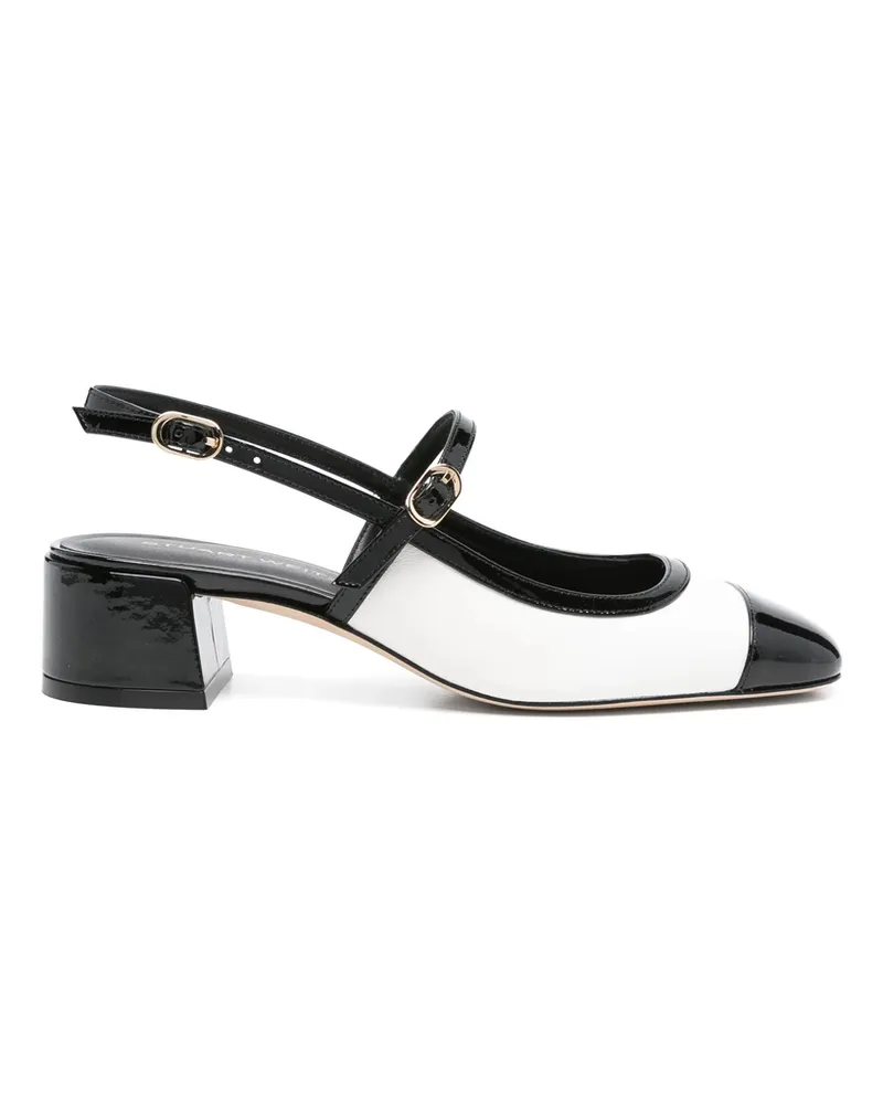 Stuart Weitzman 40mm Maeve Pumps White