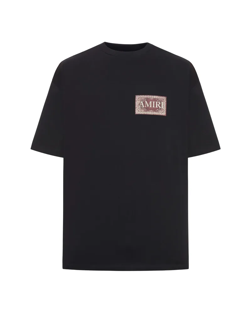 Amiri Printed Crew-neck T-shirt Black