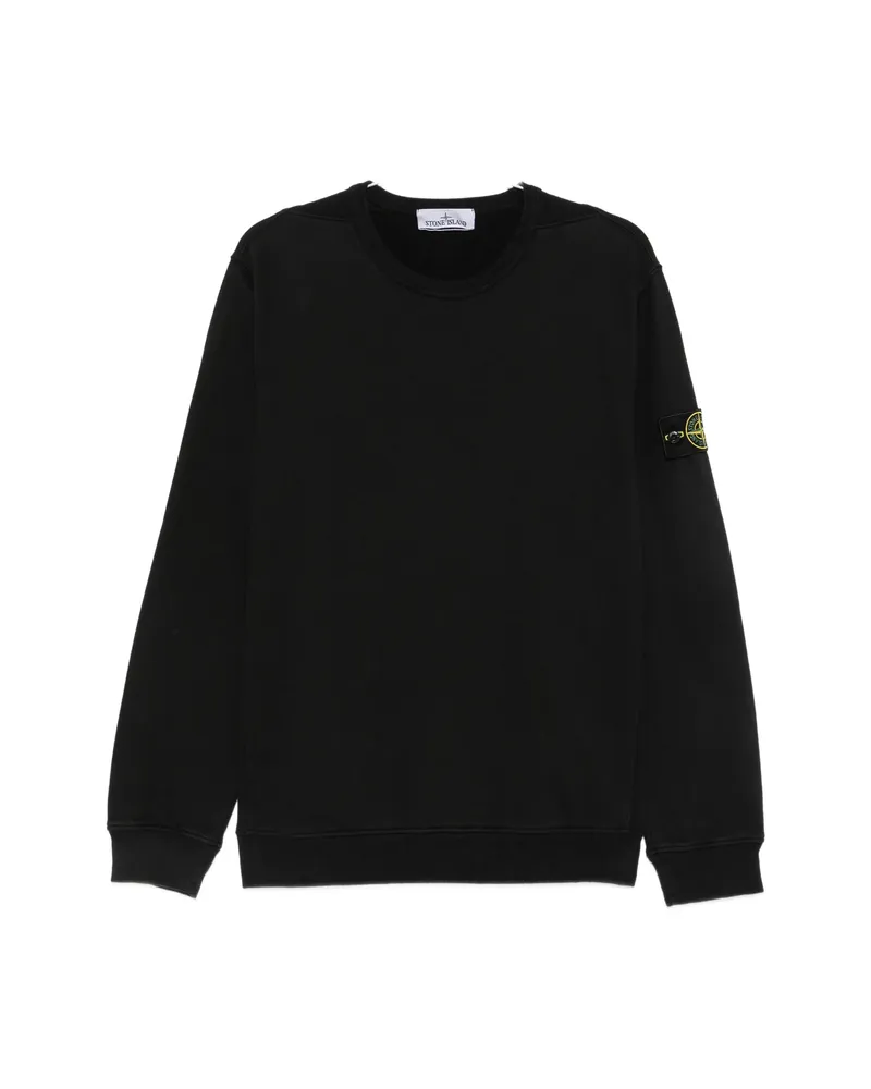 Stone Island Compass-patch Sweatshirt Black