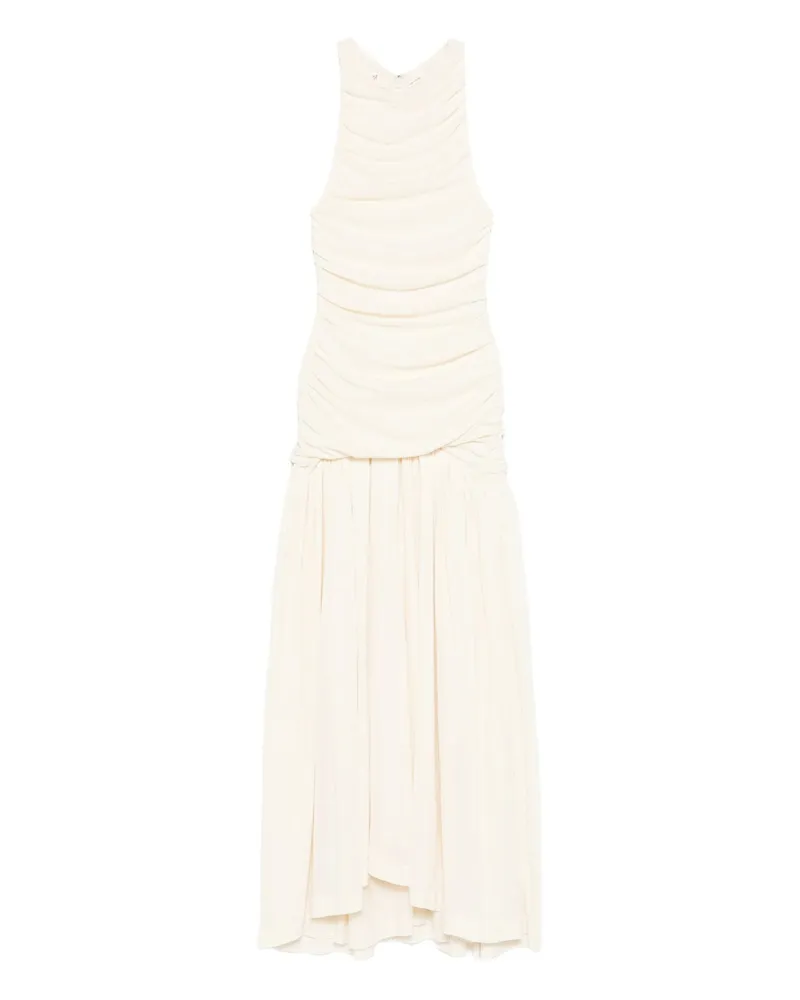 BITE Studios Evidente Shoulder Midi Dress Neutrals