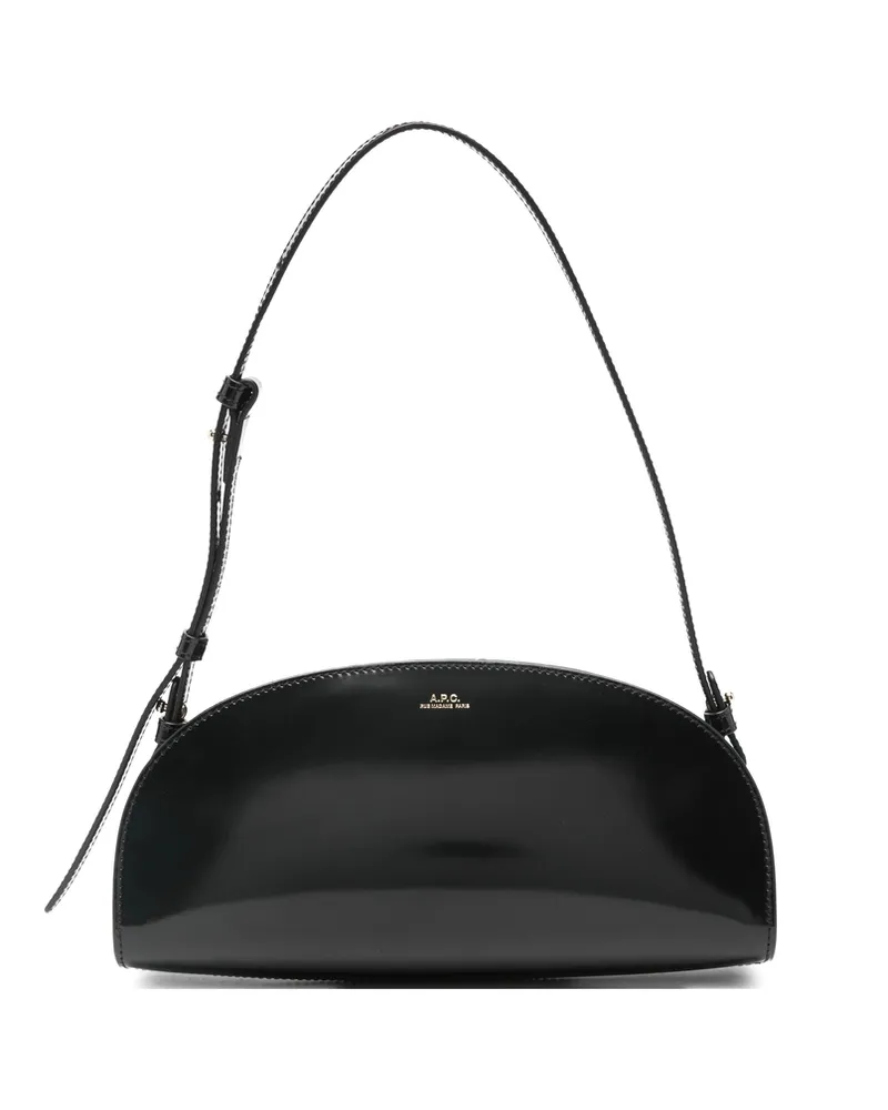 A.P.C. A. p.c. Small Demi-Lune Shoulder Bag Black
