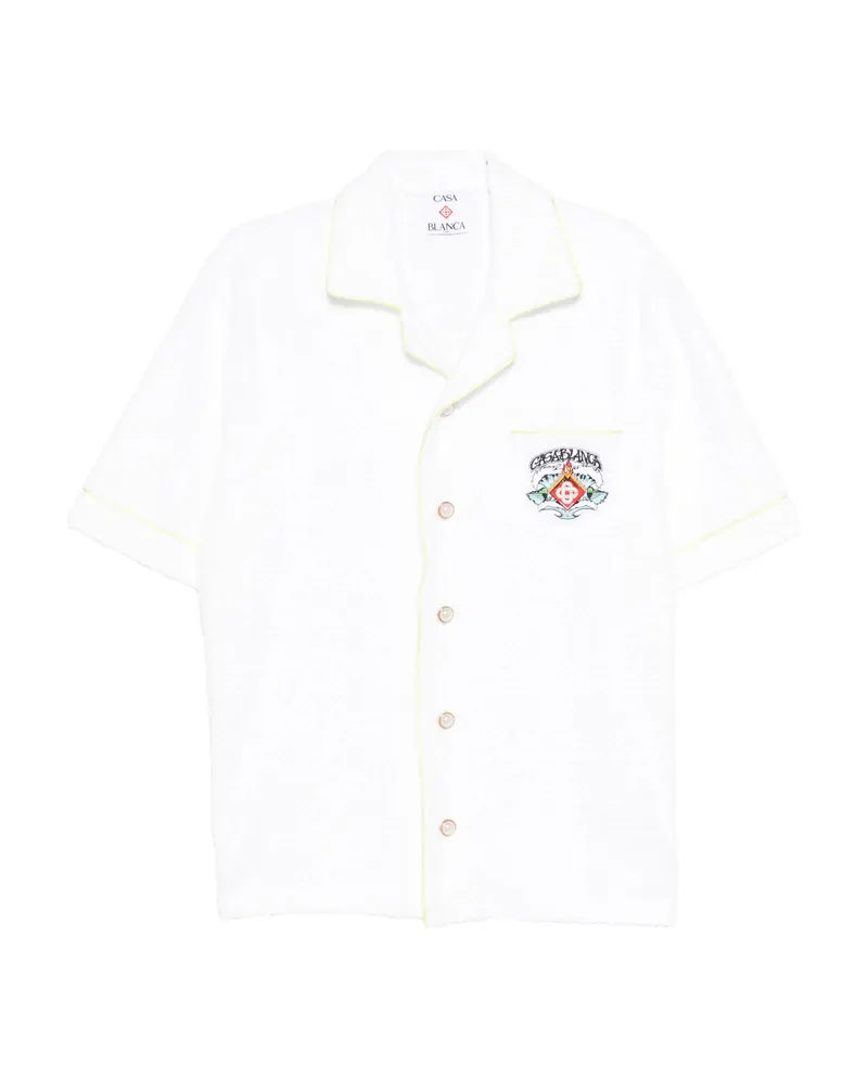 Casablanca Paris Monogram Towelling Shirt White