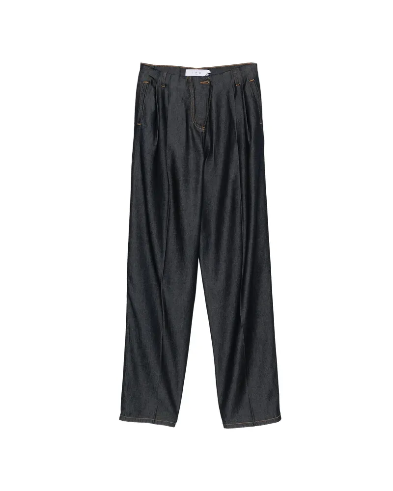 IRO Pleated Wide-leg Jeans Blue