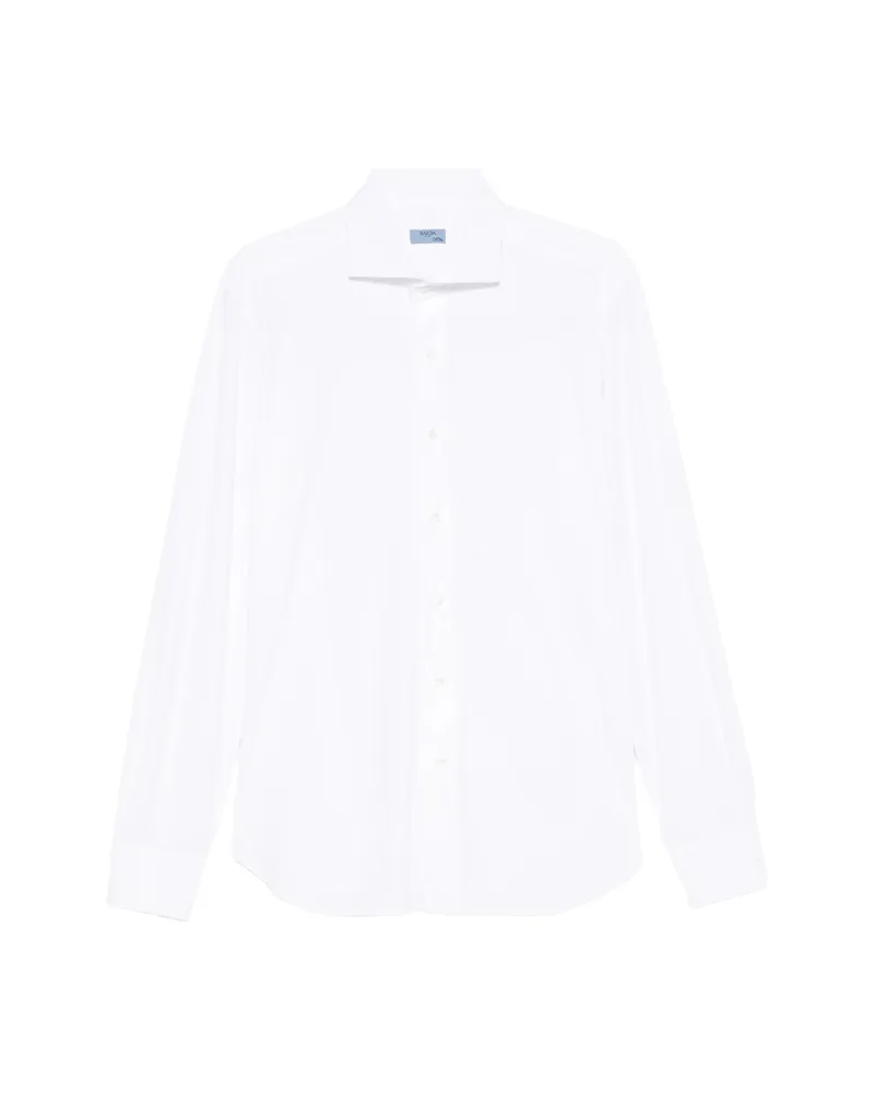 BARBA Button-fastening Long-sleeve Shirt White
