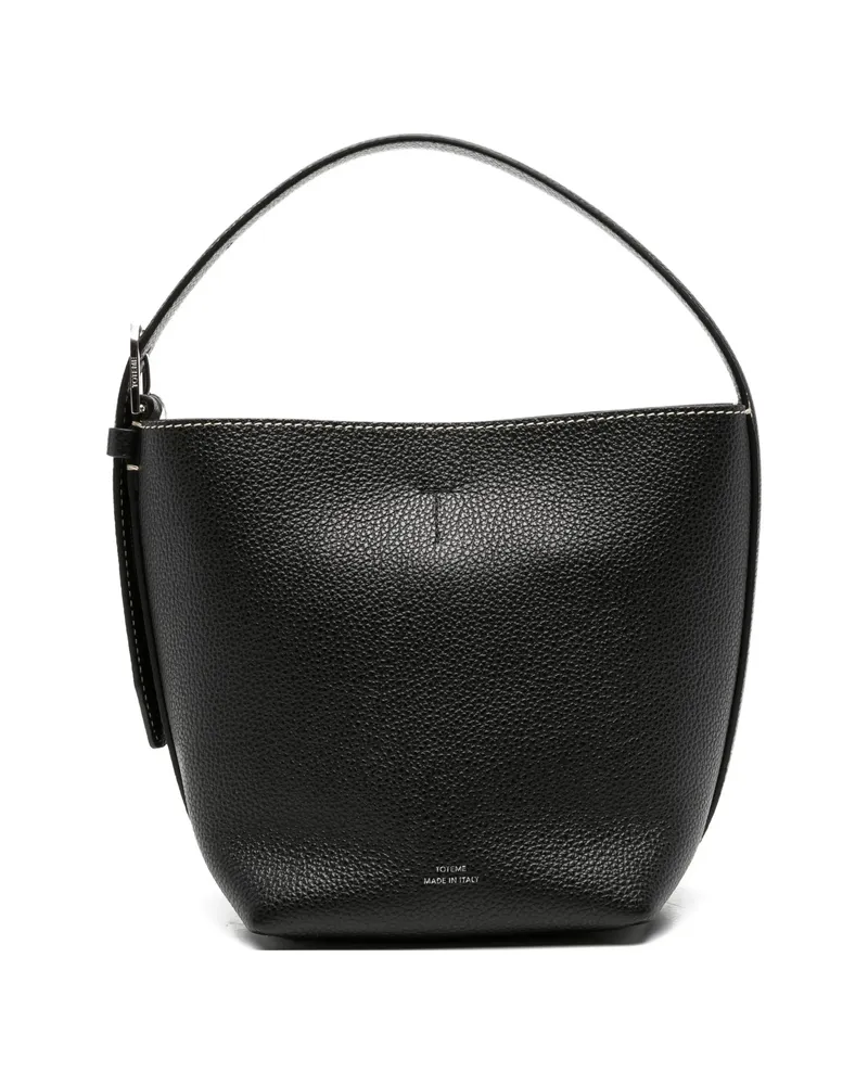 Totême Small Logo-print Tote Bag Black
