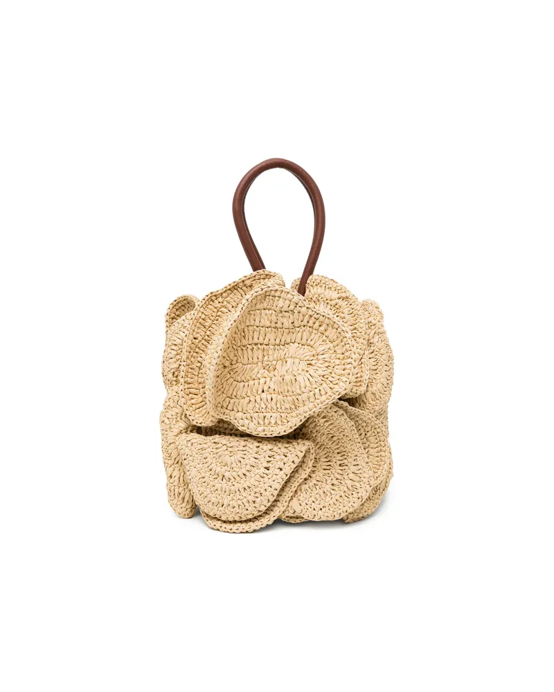 FARM Rio Raffia Tote Bag Neutrals