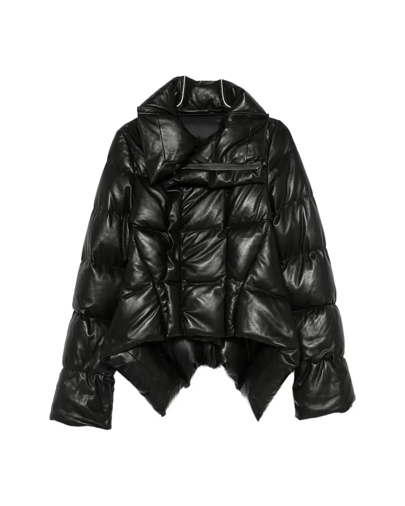 Rick Owens Naska Leather Jacket Black