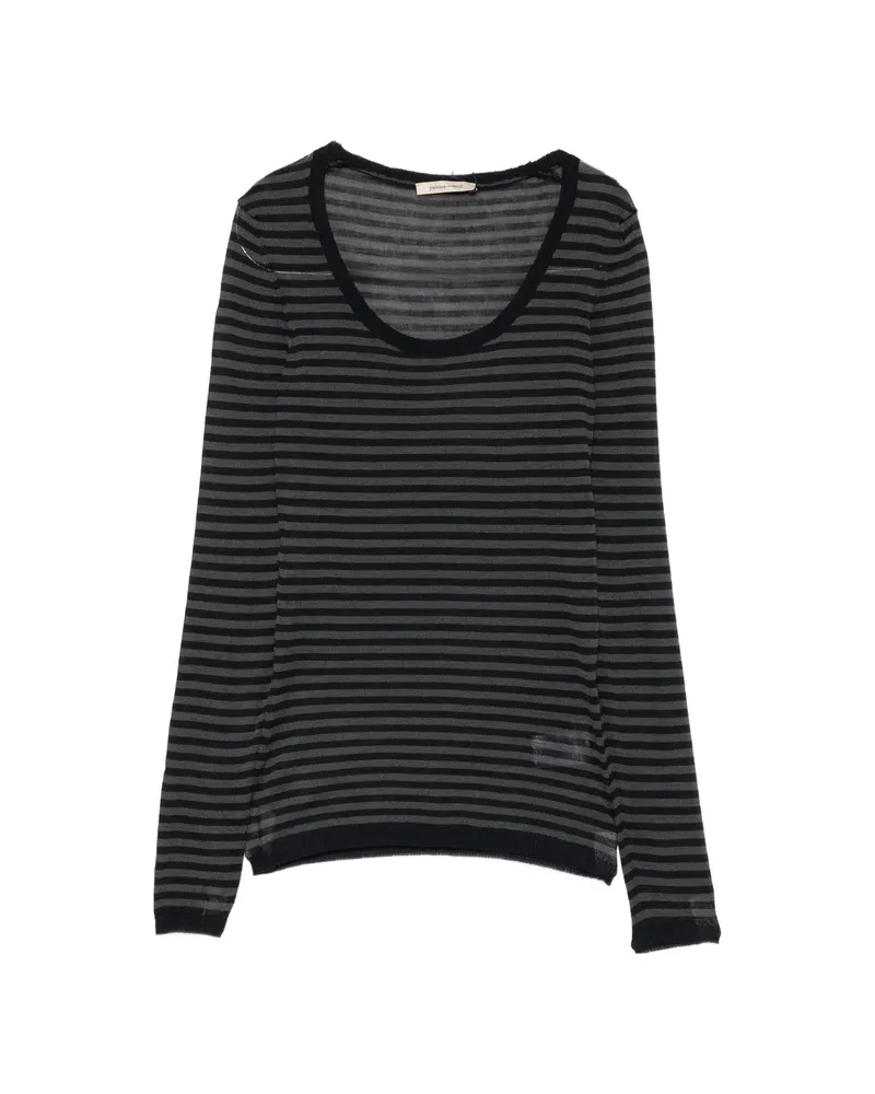 Paloma Wool Garul Striped Scoop-neck Sweater Blue