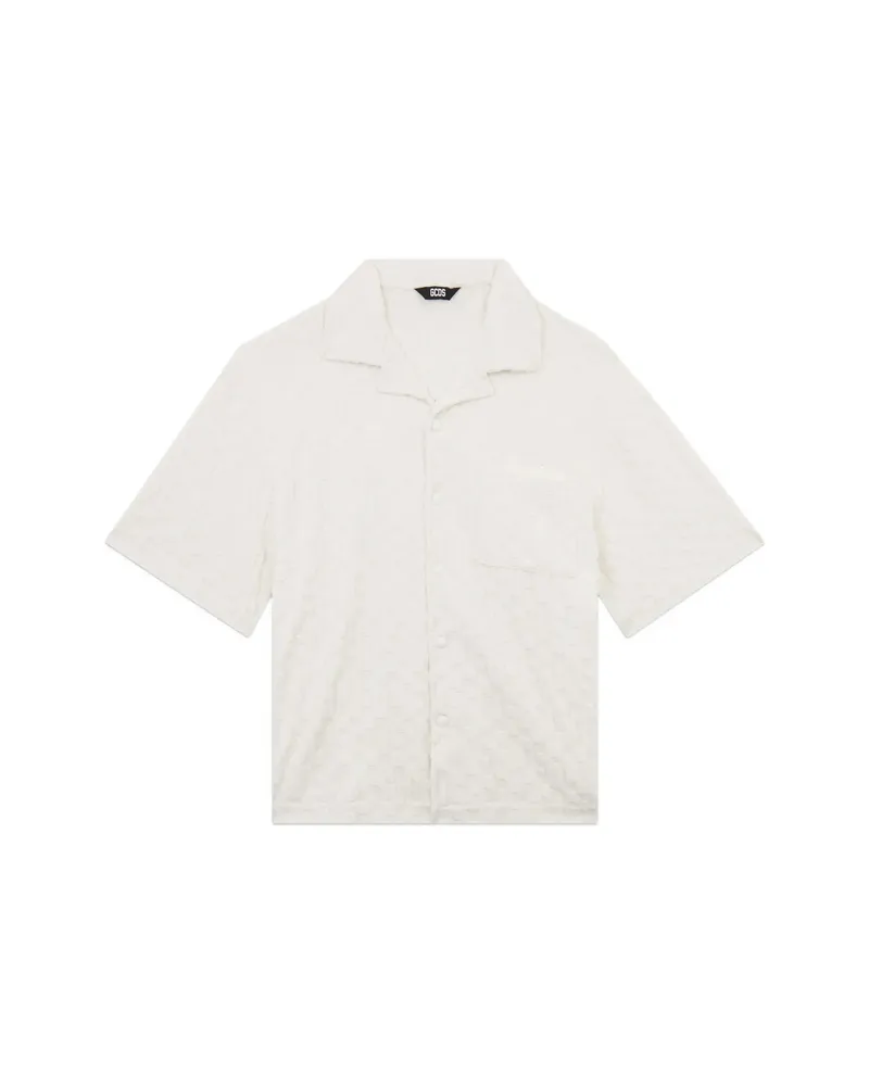 GCDS Monogram-patterned Shirt Neutrals