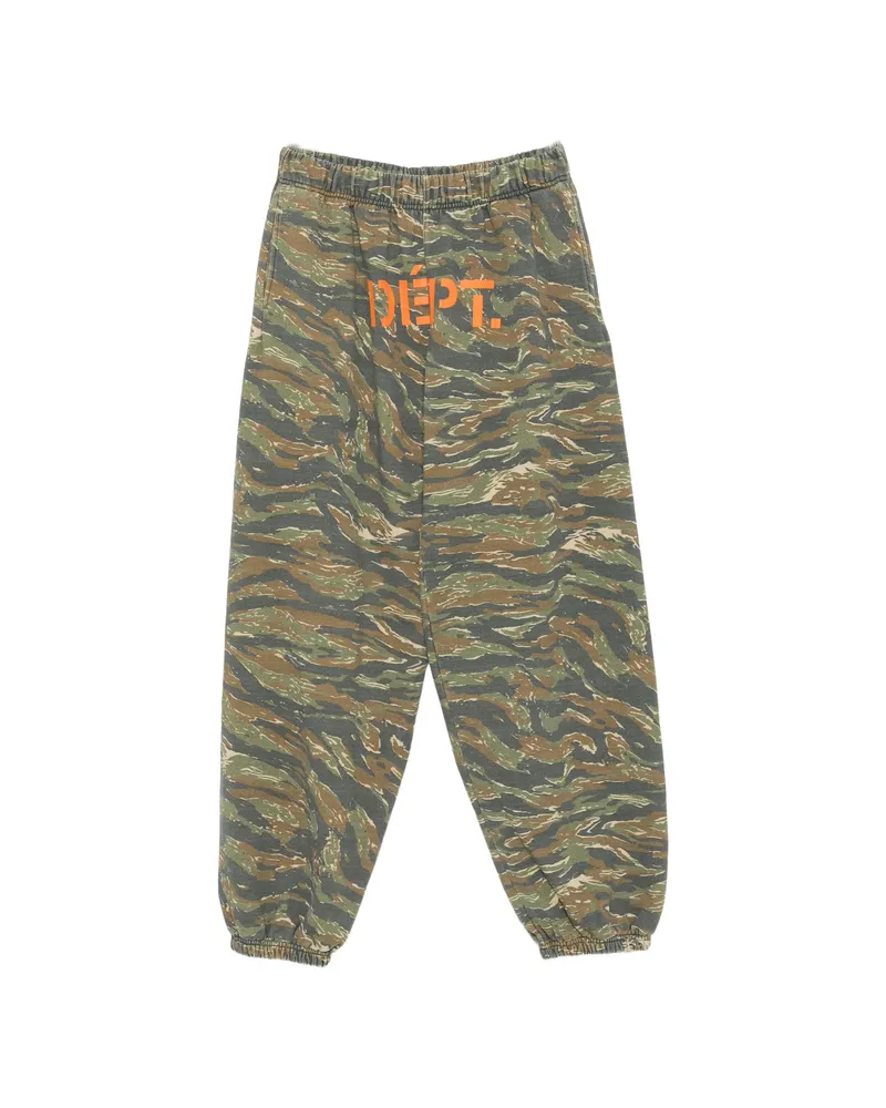 GALLERY DEPT. Downtown Camouflage-print Logo-print Track Pants Green