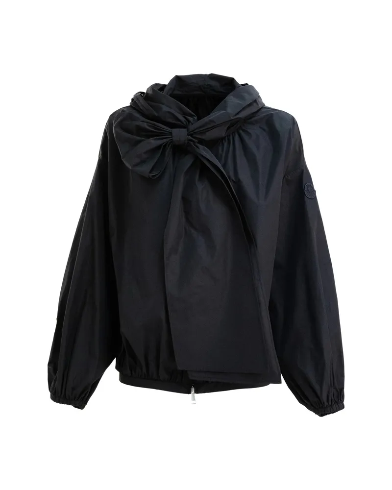 Moncler Bow Hooded Jacket Blue