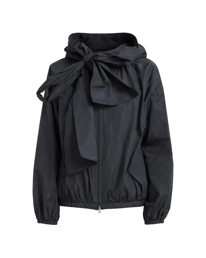 Moncler Bow Hooded Jacket Blue