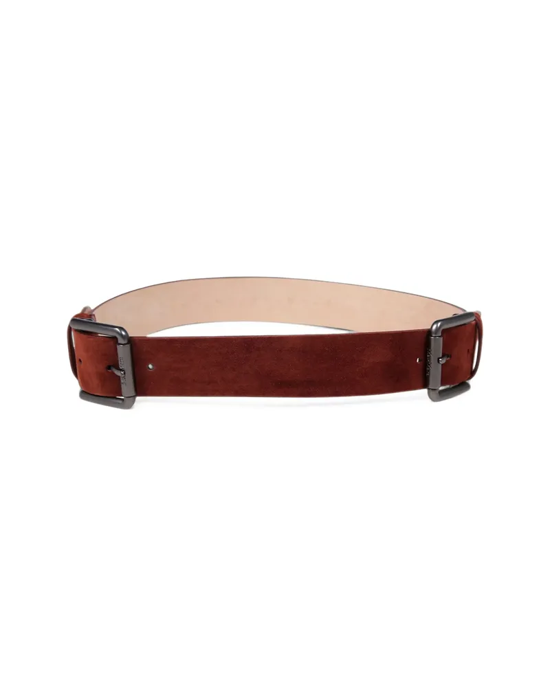 Max Mara Suede Belt Brown
